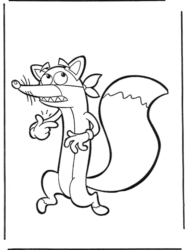 Zabawy z Liskiem - Kolorowanka dla Dzieci do Druku kolorowanka do druku